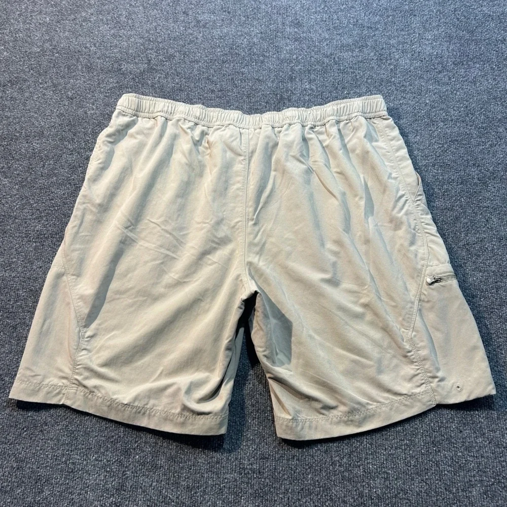 Merrell Mens XXL Opti-Wick Hiking Shorts Khaki Tan UPF 50+ Belted Cargo Outdoor